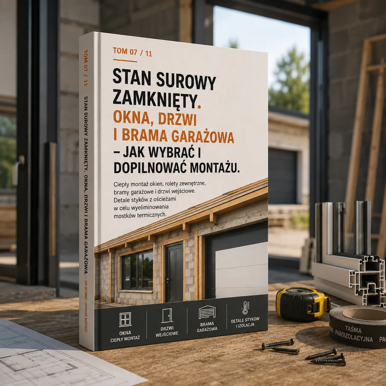 Stan surowy zamknięty. Okna, drzwi i brama garażowa – jak wybrać i dopilnować montażu - E-BOOK 07 / 11