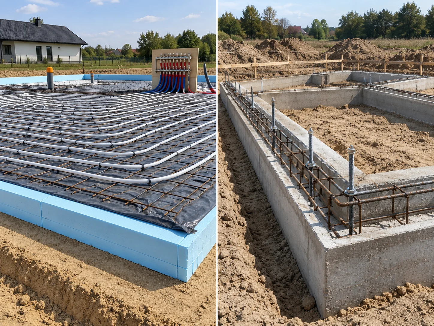 Płyta fundamentowa pod dom szkieletowy